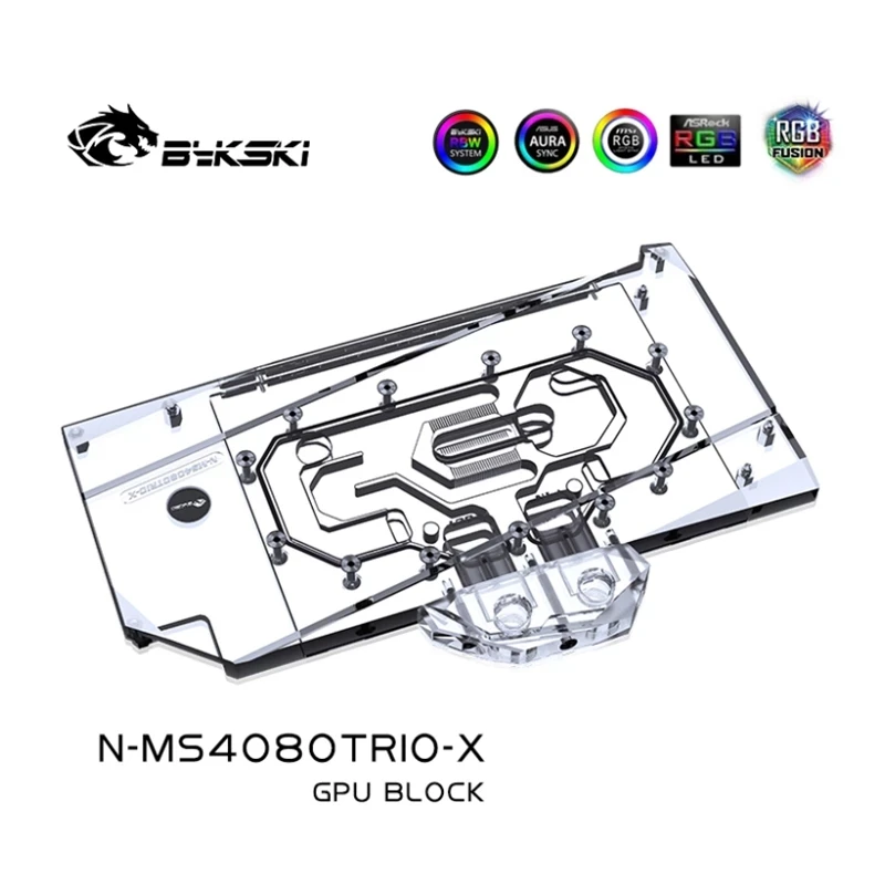 Bykski GPU-blok voor MSI RTX 4 - Rtx 4080 Water Cooling Block recensie en prijs